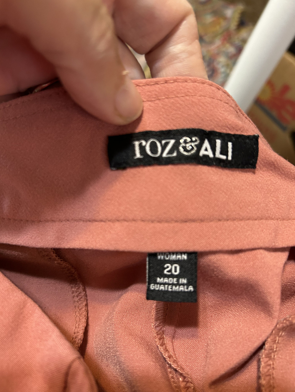 roz & ali Women's Size 20 Pink Dress Pants - Picture 3 of 4